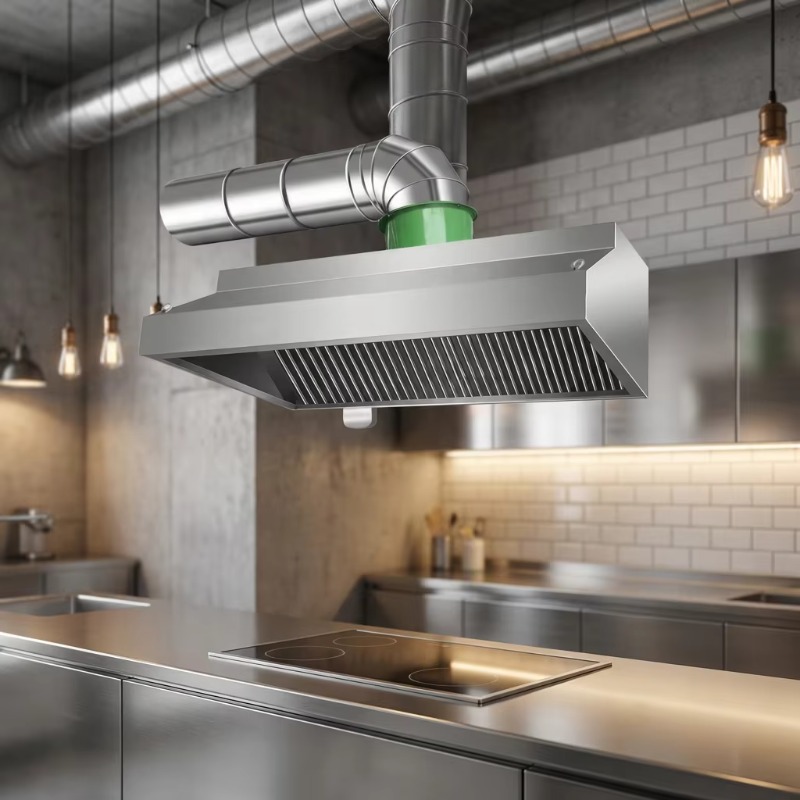 Commercial Kitchen Hood - شفاط مطبخ تجاري قابل للتخصيص يثبت