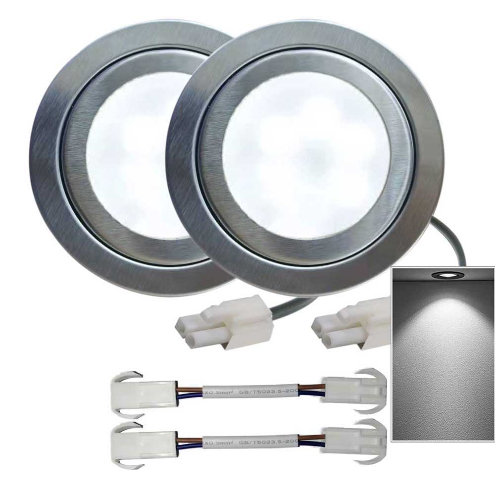 Commercial Kitchen Vent Hood - 2x مصابيح مطبخ من الفولاذ المقاوم