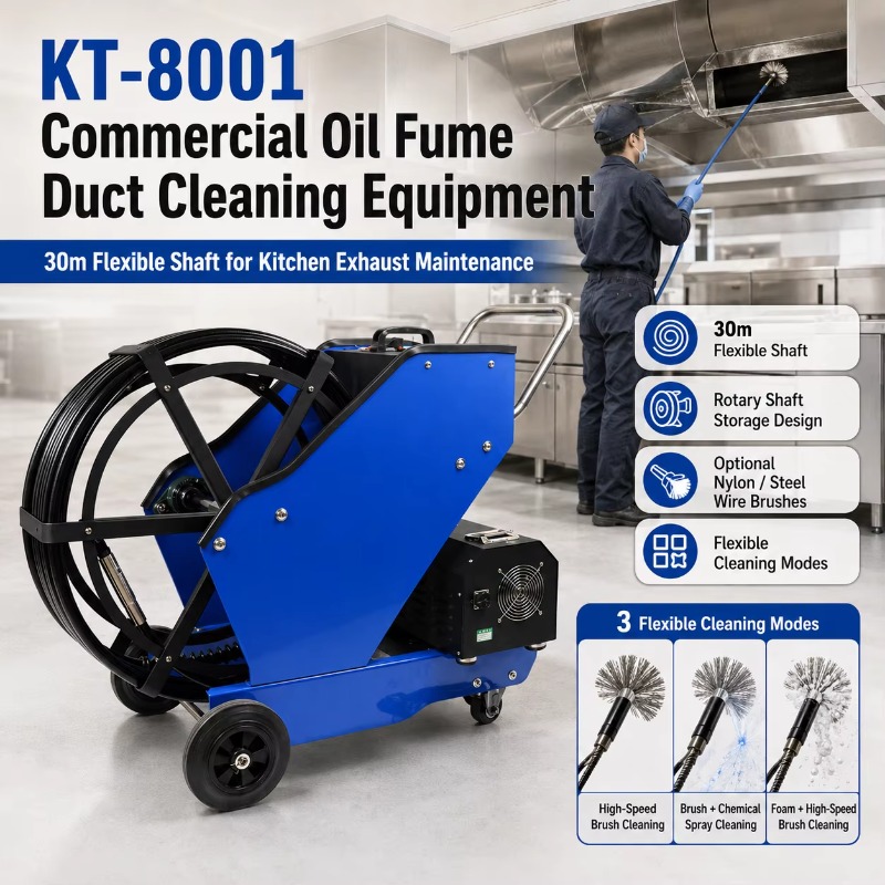 Commercial Kitchen Maintenance - معدات تنظيف أنابيب دخان الزيت التجارية