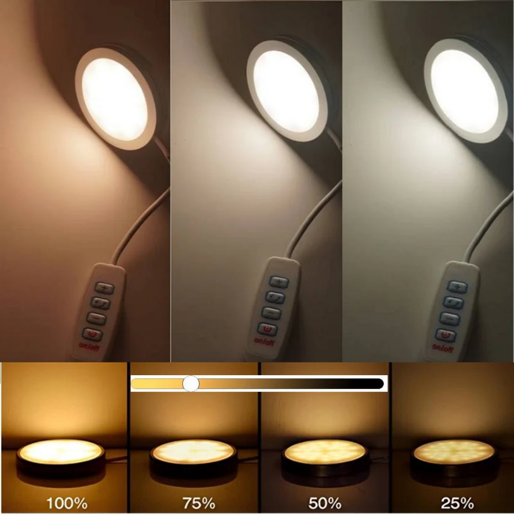 3 ألوان قابل للتعديل USB عفريت - مراجعة Commercial Kitchen Lights وسعره