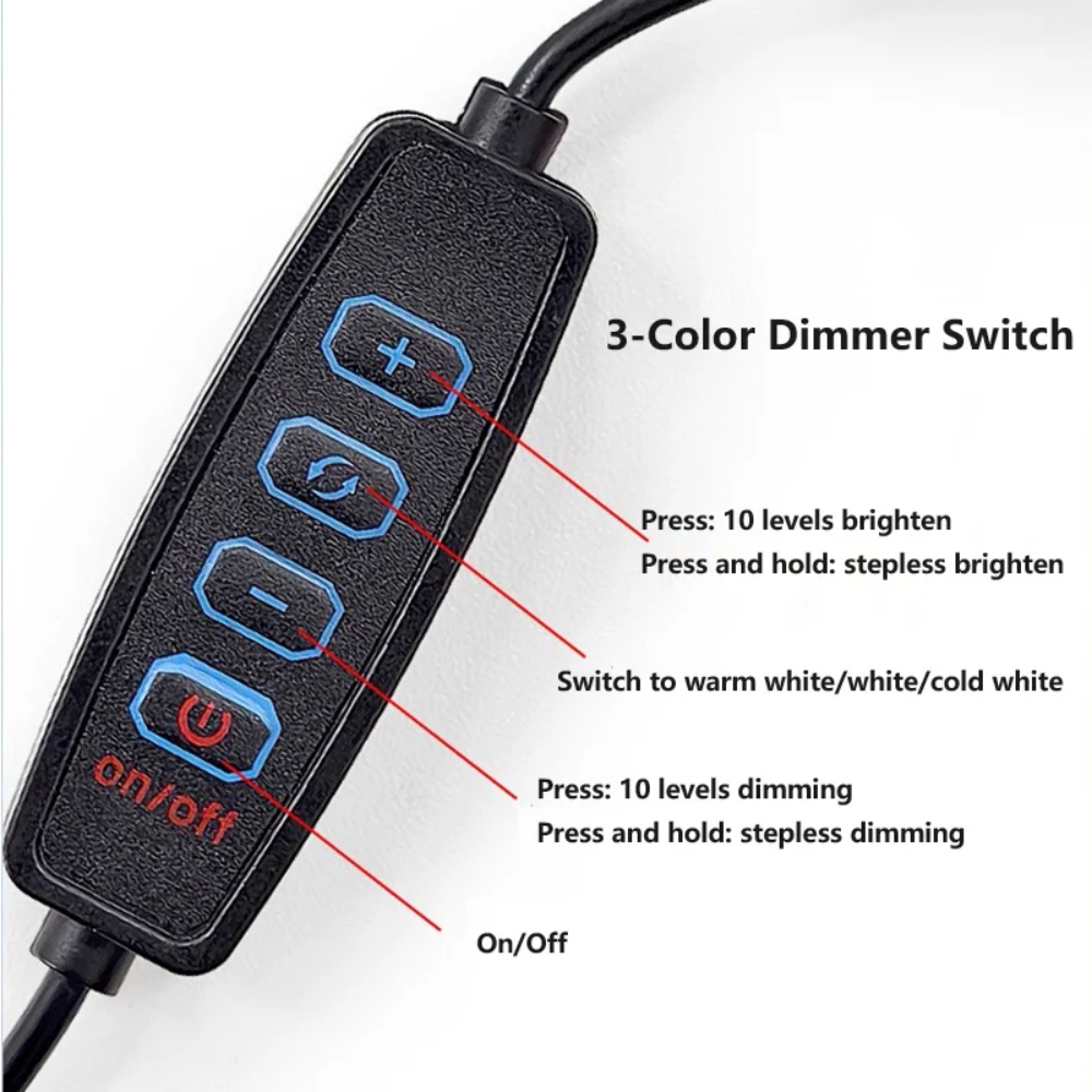 3 ألوان قابل للتعديل USB عفريت - مراجعة Commercial Kitchen Lights وسعره