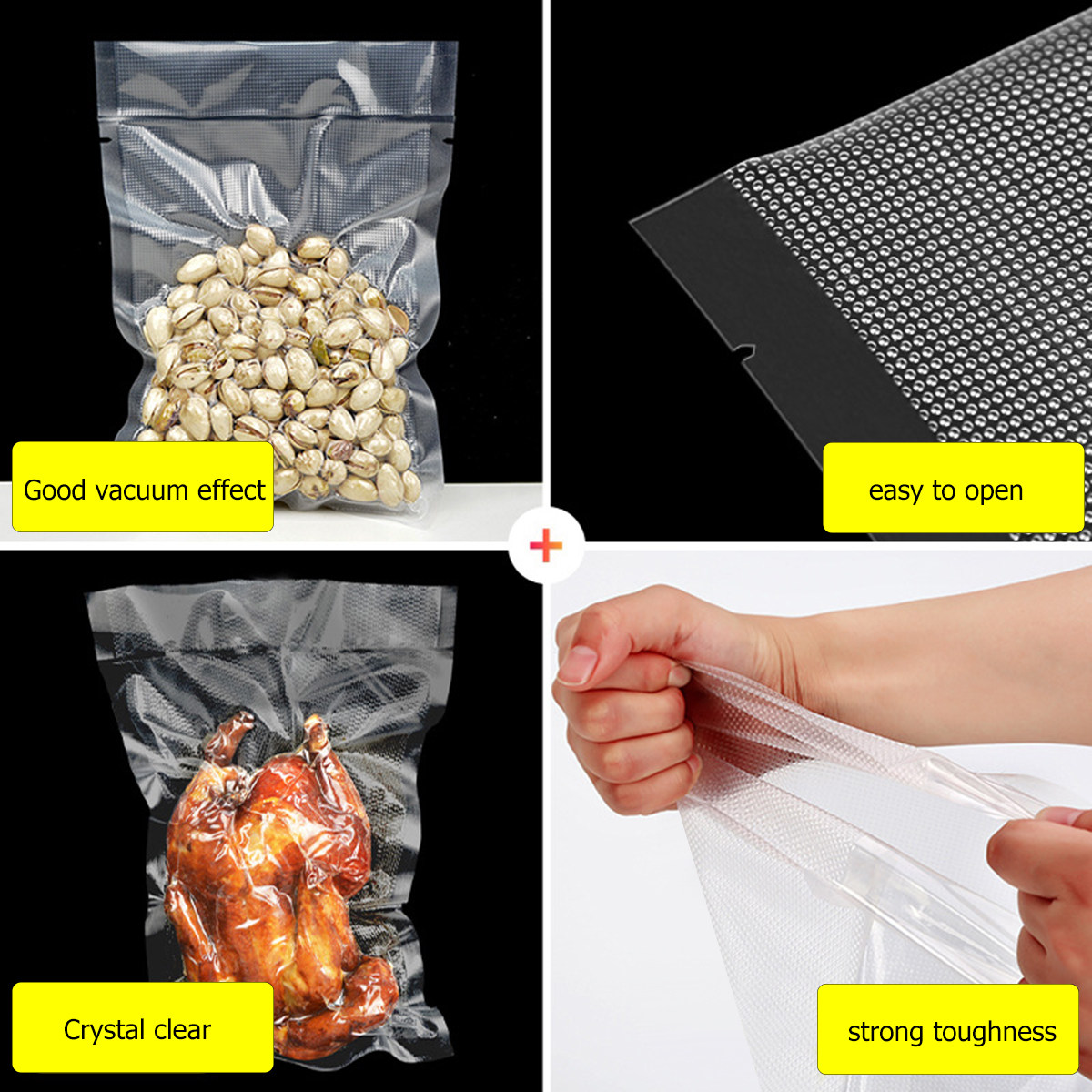 100 قطعة من أكياس التخزين الشف - مراجعة Vacuum Sealer وسعره