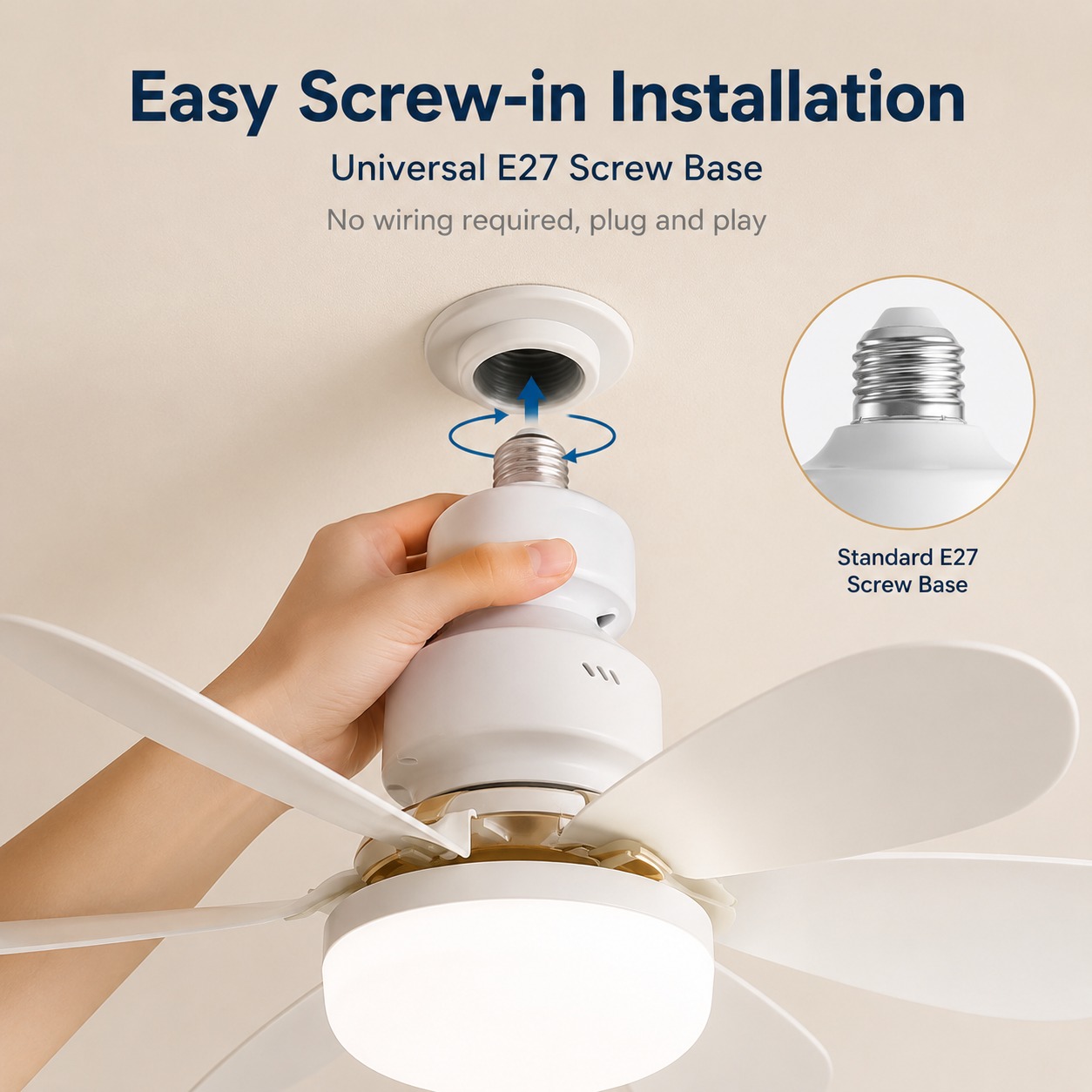 مروحة سقف جديدة E27 لعام 2026، - مراجعة Commercial Kitchen Lights وسعره