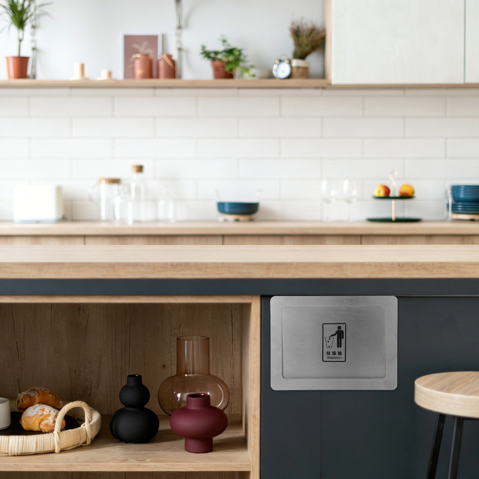 غطاء حاوية قمامة مدمج من الفول - مراجعة Commercial Kitchen Wall Covering وسعره