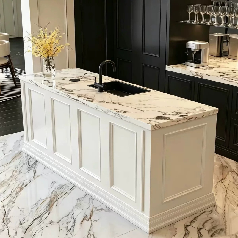 أثاث مطعم نورديك، طاولة جزيرة  - مراجعة Commercial Kitchen Paint وسعره