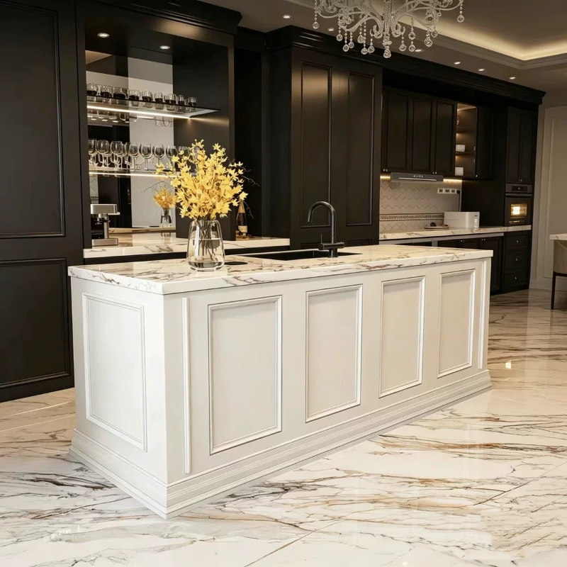 أثاث مطعم نورديك، طاولة جزيرة  - مراجعة Commercial Kitchen Paint وسعره